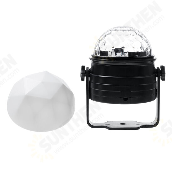 6W 110-240V 6 Modes RGB Disco Party Lights Strobe LED DJ Ball Sound Activated Bulb Dance Lamp Holidays Decor