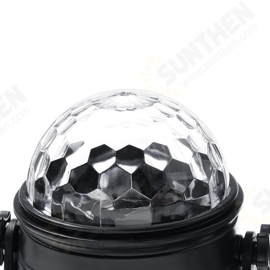 6W 110-240V 6 Modes RGB Disco Party Lights Strobe LED DJ Ball Sound Activated Bulb Dance Lamp Holidays Decor