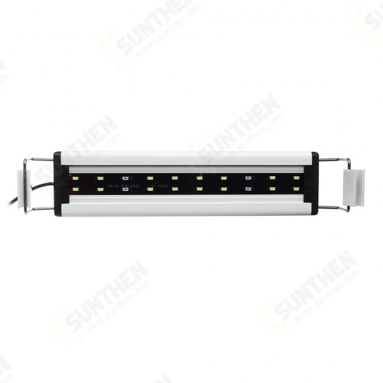 6W 20 LED Aquarium Fish Tank Light Panel Blue+White Lamp Adjustable Aluminum 6W 20 LED Aquarium Fish Tank Light Panel Blue+White Lamp Adjustable Aluminum