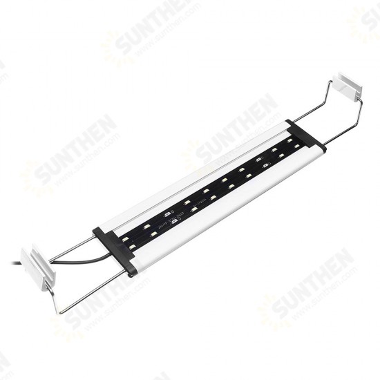 6W 20 LED Aquarium Fish Tank Light Panel Blue+White Lamp Adjustable Aluminum 6W 20 LED Aquarium Fish Tank Light Panel Blue+White Lamp Adjustable Aluminum