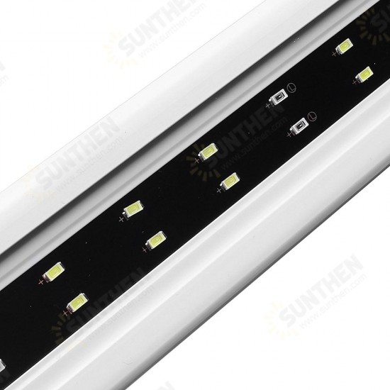 6W 20 LED Aquarium Fish Tank Light Panel Blue+White Lamp Adjustable Aluminum 6W 20 LED Aquarium Fish Tank Light Panel Blue+White Lamp Adjustable Aluminum