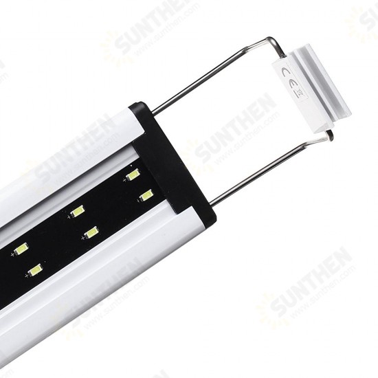 6W 20 LED Aquarium Fish Tank Light Panel Blue+White Lamp Adjustable Aluminum 6W 20 LED Aquarium Fish Tank Light Panel Blue+White Lamp Adjustable Aluminum
