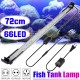 72CM 66LED Aquarium Fish Tank Light High-bright Double Drainage Water Grass