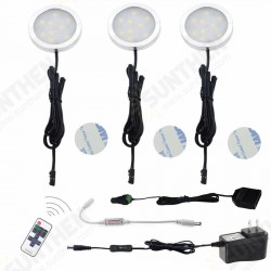 8PCS LED Cabinet Light White Dimmable Kitchen Counter Under Puck RF Wireless Remote Control + Power Supply 8PCS LED Cabinet Light White Dimmable Kitchen Counter Under Puck RF Wireless Remote Control + Power Supply