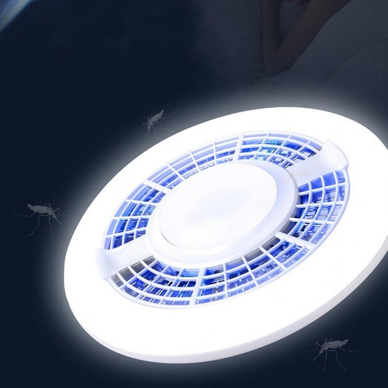 AC100-265V 6500K E27 UFO Mosquito Killer Lamp LED Light Bulb Repellent UV Lamp for Home Garden Bedroom