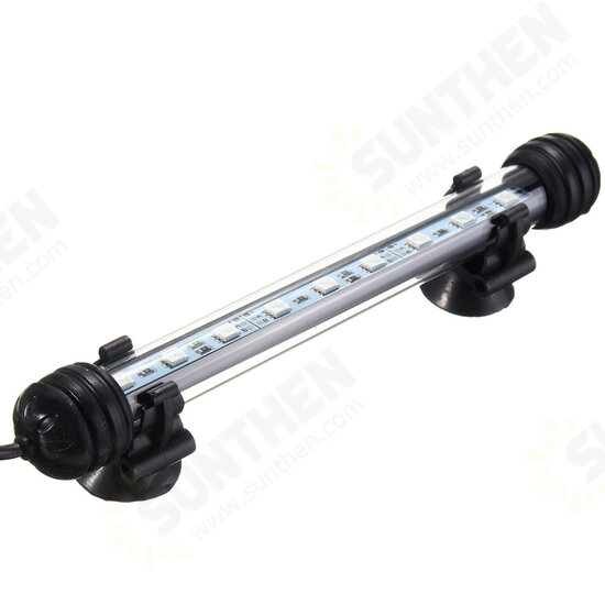 AC110-240V 18CM 5050 2.9W RGB LED Aquarium Fish Tank Light Color Changing Bar Submersible Lamp + 44Keys Remote Control