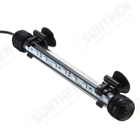 AC110-240V 18CM 5050 2.9W RGB LED Aquarium Fish Tank Light Color Changing Bar Submersible Lamp + 44Keys Remote Control