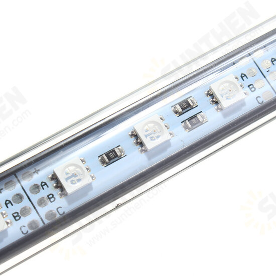 AC110-240V 18CM 5050 2.9W RGB LED Aquarium Fish Tank Light Color Changing Bar Submersible Lamp + 44Keys Remote Control