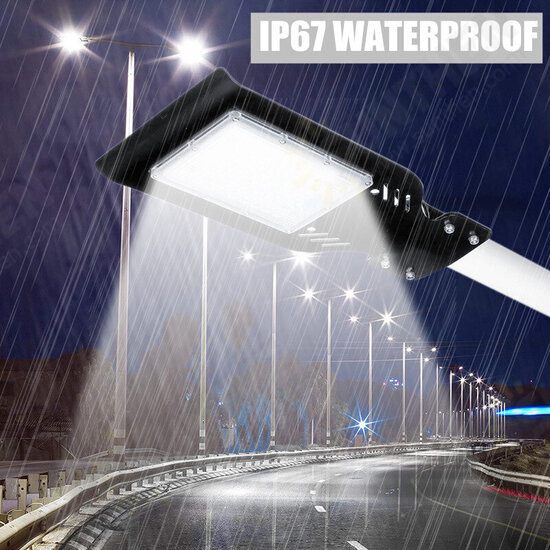 100/200W 96 LED Powered Wall Street Light Outdoor Garden Lamp 140000LM Wall Light