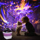 Automatic Rotating Starry Sky Projection Lamp Star Moon Colorful Diamond Projector USB LED Night Light Automatic Rotating Starry Sky Projection Lamp Star Moon Colorful Diamond Projector USB LED Night Light