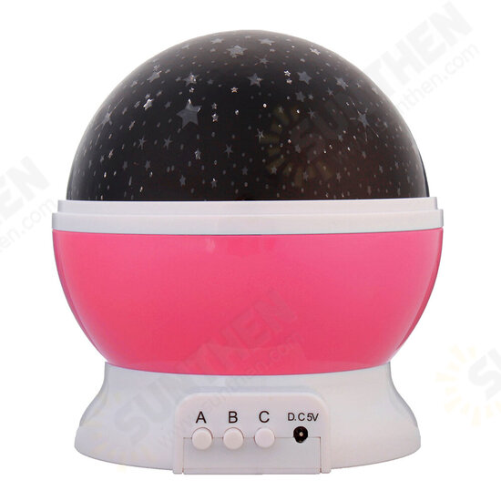 Automatic Rotating Starry Sky Projection Lamp Star Moon Colorful Diamond Projector USB LED Night Light Automatic Rotating Starry Sky Projection Lamp Star Moon Colorful Diamond Projector USB LED Night Light
