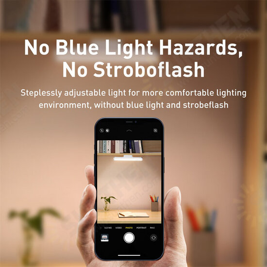Magnetic Stepless Dimming Charging Desk Lamp Pro 1800mAh Battery No Blue Light Hazard Rotation Design Multiple Power Supply Methods Magnetic Stepless Dimming Charging Desk Lamp Pro 1800mAh Battery No Blue Light Hazard Rotation Design Multiple Power Supply Methods