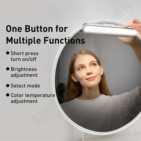 Magnetic Stepless Dimming Charging Desk Lamp Pro 1800mAh Battery No Blue Light Hazard Rotation Design Multiple Power Supply Methods Magnetic Stepless Dimming Charging Desk Lamp Pro 1800mAh Battery No Blue Light Hazard Rotation Design Multiple Power Supply Methods
