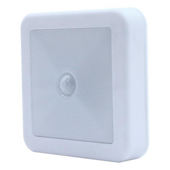 Battery Operated PIR Motion Sensor LED Cabinet Light Wall Night Lamp for Hallway Pathway Bedside