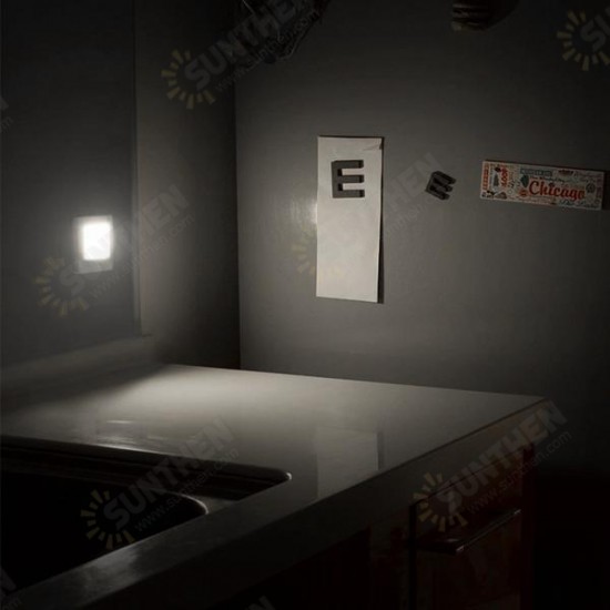 Battery Operated PIR Motion Sensor LED Cabinet Light Wall Night Lamp for Hallway Pathway Bedside