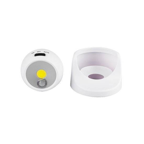 Battery Powered / USB Rechargeable 360 Degree Rotation COB PIR Motion Sensor Night Wall Light Home