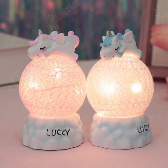 Battery Powered Unicorn LED Night Light Home Decorative Birthday Children's Gift