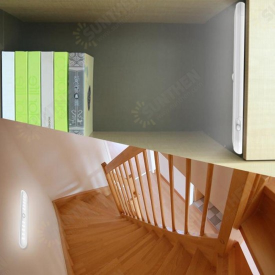 Battery Powered Wireless 20 LED Human Infrared Induction Magnetic Cabinet Light for Closet Stair