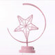 Battery/USB Powered Warm Light Black/Pink Star Moon Night Light Desk Lamp Birthday Gift Battery/USB Powered Warm Light Black/Pink Star Moon Night Light Desk Lamp Birthday Gift