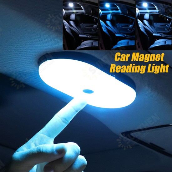 Car Roof Interior LED Reading Light Magnet Ceiling Lamp USB Convertible Light