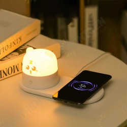 Cartoon Tiger Mobile Phone Wireless Charging Desk Lamp Separate Magnetic Night Light Fast Charging Eye Protection Desktop Bedroom Bedside Lamp Cartoon Tiger Mobile Phone Wireless Charging Desk Lamp Separate Magnetic Night Light Fast Charging Eye Protection Desktop Bedroom Bedside Lamp