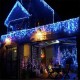 Christmas 4M 96 LED Indoor Outdoor String Lights 220V Curtain Icicle Drop LED Party Garden Stage Decorative Light - 220V EU Plug