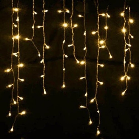 Christmas 4M 96 LED Indoor Outdoor String Lights 220V Curtain Icicle Drop LED Party Garden Stage Decorative Light - 220V EU Plug
