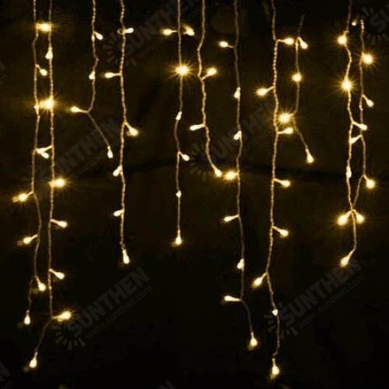 Christmas 4M 96 LED Indoor Outdoor String Lights 220V Curtain Icicle Drop LED Party Garden Stage Decorative Light - 220V EU Plug Christmas 4M 96 LED Indoor Outdoor String Lights 220V Curtain Icicle Drop LED Party Garden Stage Decorative Light - 220V EU Plug