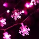 Christmas Snowflake LED Flashlight String Festival Wedding Decoration Waterproof Battery Powered