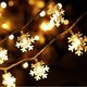 Christmas Snowflake LED Flashlight String Festival Wedding Decoration Waterproof Battery Powered