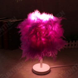 Colorful Feather Shade Table Lamp Bedside Desk Lamp Night Light Home Decor Gifts Colorful Feather Shade Table Lamp Bedside Desk Lamp Night Light Home Decor Gifts
