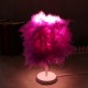 Colorful Feather Shade Table Lamp Bedside Desk Lamp Night Light Home Decor Gifts Colorful Feather Shade Table Lamp Bedside Desk Lamp Night Light Home Decor Gifts