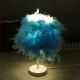 Colorful Feather Shade Table Lamp Bedside Desk Lamp Night Light Home Decor Gifts Colorful Feather Shade Table Lamp Bedside Desk Lamp Night Light Home Decor Gifts