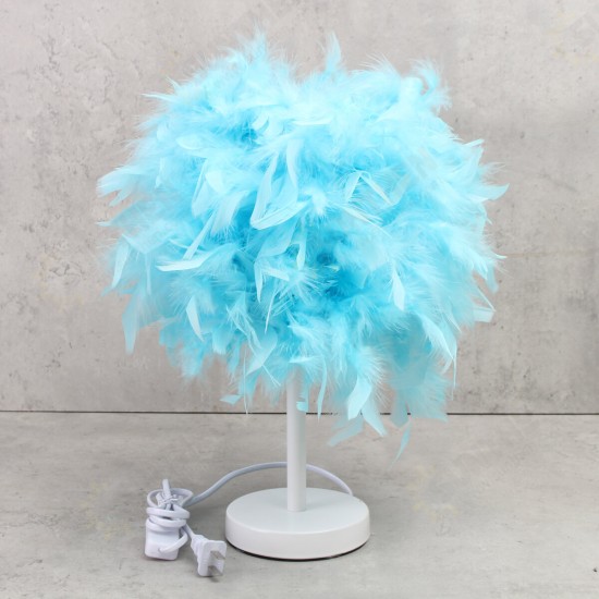 Colorful Feather Shade Table Lamp Bedside Desk Lamp Night Light Home Decor Gifts Colorful Feather Shade Table Lamp Bedside Desk Lamp Night Light Home Decor Gifts