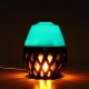 Colorful LED Torch Flame Flicker Night Light Humidifier Aroma Oil Diffuser Air Purifier