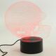 Colorful Rugby Hat 3D Touch Control USB LED Desk Table Light Night Lamp