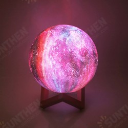 3D D15cm 16 Colors 3D Printing Moon Lamp LED Night Light with Remote Control and Wood Bracket for Home Bedroom Decor 3D D15cm 16 Colors 3D Printing Moon Lamp LED Night Light with Remote Control and Wood Bracket for Home Bedroom Decor