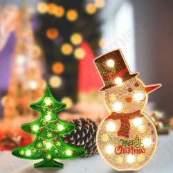 Creative Colorful Christmas Tree Snowman LED Night Light Decorative Table Lamp Home Creative Colorful Christmas Tree Snowman LED Night Light Decorative Table Lamp Home