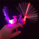 Creative Colorful Peacock Finger LED Light Ring for Parties Cheering Novelty Toys Gift For Kids