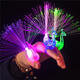 Creative Colorful Peacock Finger LED Light Ring for Parties Cheering Novelty Toys Gift For Kids