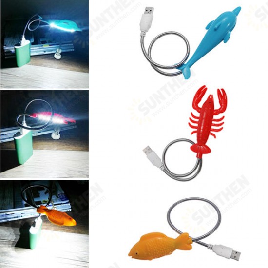 Creative Cute Animal Shape LED USB Night Light For Notebook PC Laptop Power Bank