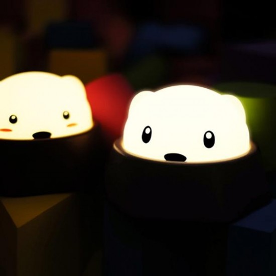 Creative Cute Diglett Lamp Touch Sensor Tap Control Rechargeable LED Night Light For Baby Bedroom
