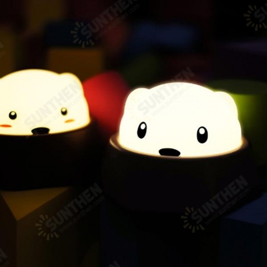 Creative Cute Diglett Lamp Touch Sensor Tap Control Rechargeable LED Night Light For Baby Bedroom