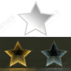 Creative Cute Star Mirror Lamp LED Tunnel Night Light for Kid Gift Atmosphere Light White/Warm White Creative Cute Star Mirror Lamp LED Tunnel Night Light for Kid Gift Atmosphere Light White/Warm White