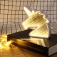 Creative Cute Unicorn Mirror Lamp LED Tunnel Night Light for Kid Atmosphere Light White/Warm White Creative Cute Unicorn Mirror Lamp LED Tunnel Night Light for Kid Atmosphere Light White/Warm White