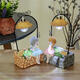 Creative Farm Girl Table Night Light Resin Craft Character Ornaments Xmas Gifts