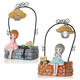 Creative Farm Girl Table Night Light Resin Craft Character Ornaments Xmas Gifts