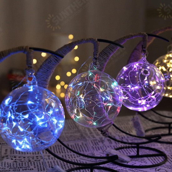 Creative Handmade Hemp Rope Rattan Ball Copper Wire Lamp Glass Apple Modeling Lamp Decor Light