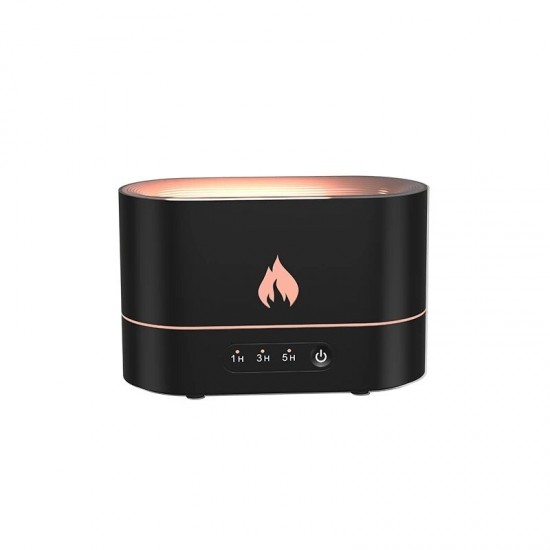 Creative Simulation Flame LED Night Light 3D Flame Aromatherapy Diffuser for Living Room Bedroom USB Rechargeable