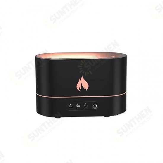 Creative Simulation Flame LED Night Light 3D Flame Aromatherapy Diffuser for Living Room Bedroom USB Rechargeable